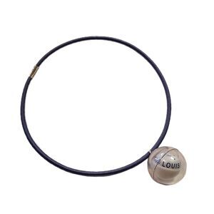 Louis Vuitton 2000 Cup Compass Necklace Resin Bubble Choker Rare Limited Piece